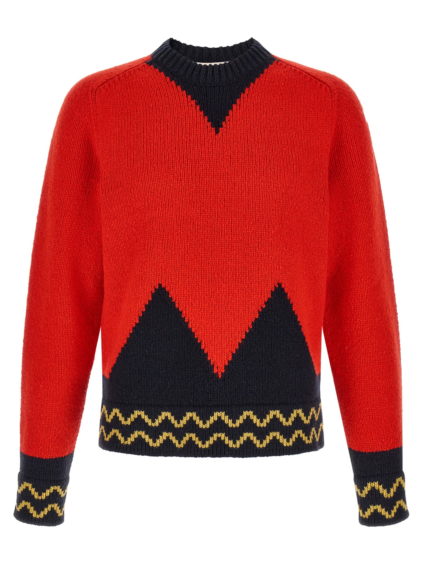 Red Wool Cardigan
