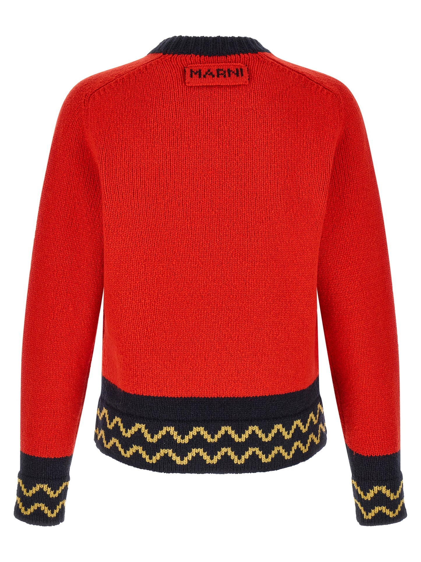Red Wool Cardigan