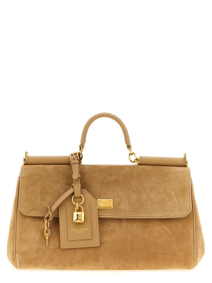 Beige Calfskin Handbag