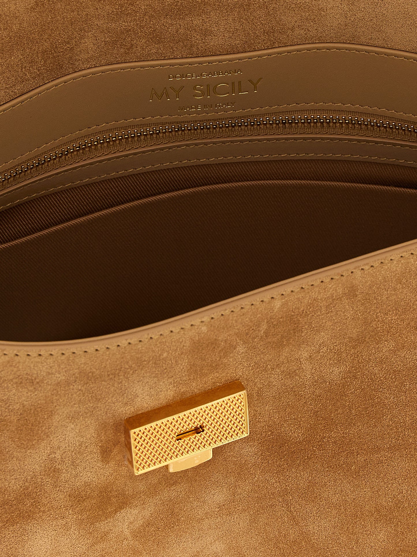 Beige Calfskin Handbag