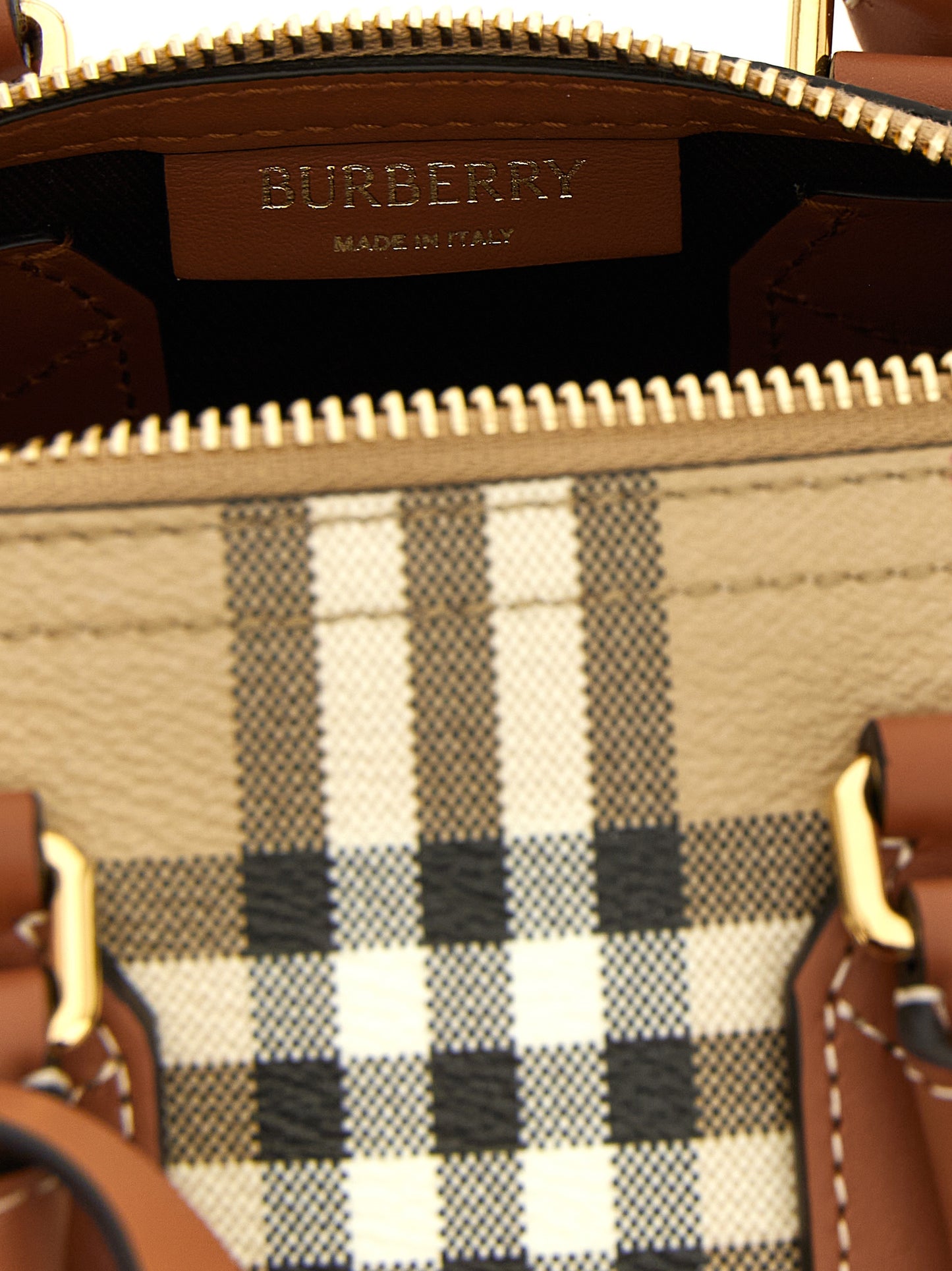 Beige Cotton Handbag