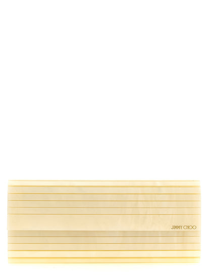 Gold Viscose Clutch Bag