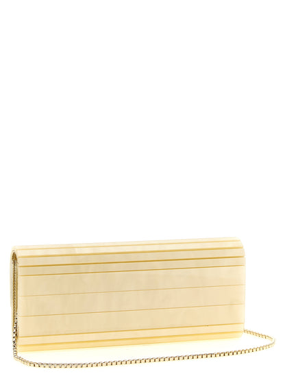 Gold Viscose Clutch Bag