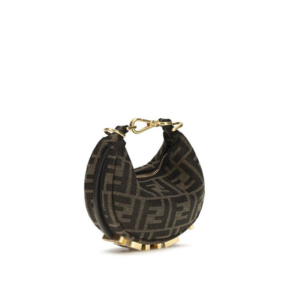 Brown Polyamide Shoulder Bag