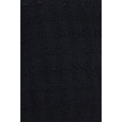 Black Cotton Casual Dress