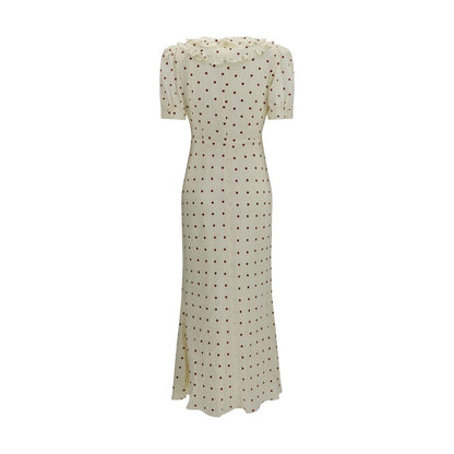 Beige Silk Casual Dress