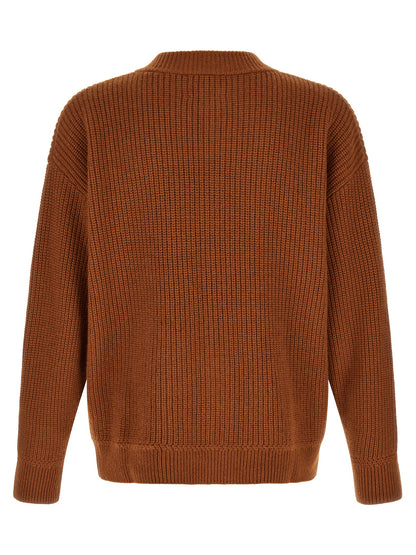 Brown Merino Wool Cardigan