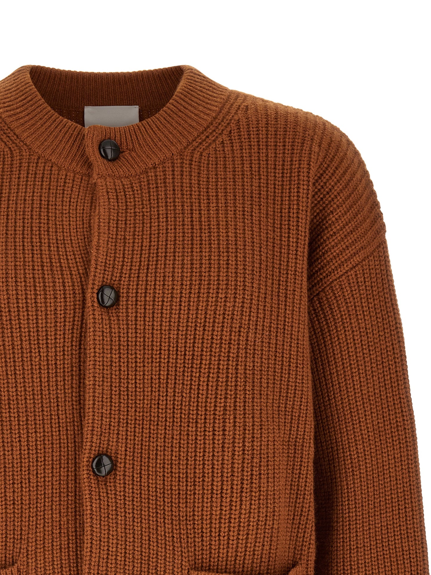 Brown Merino Wool Cardigan