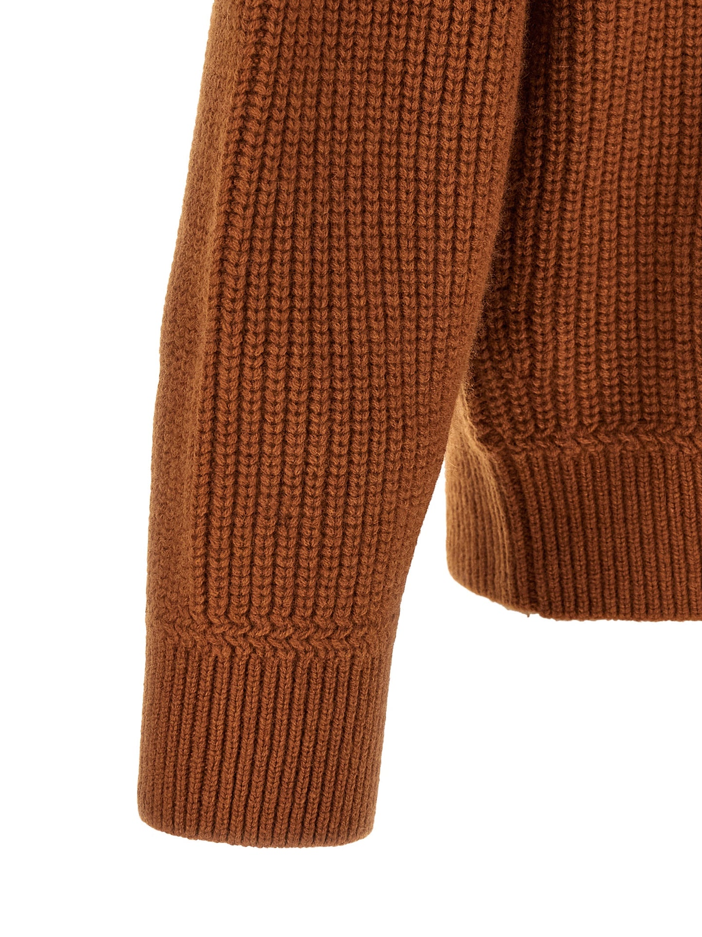 Brown Merino Wool Cardigan