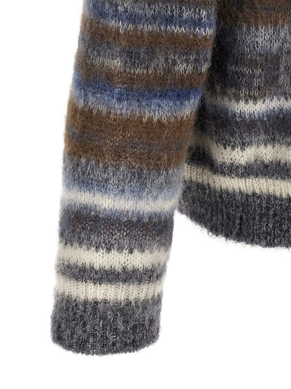 Blue Virgin Wool Cardigan