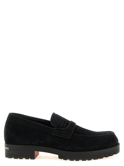 Black Calfskin Slip-On Loafers