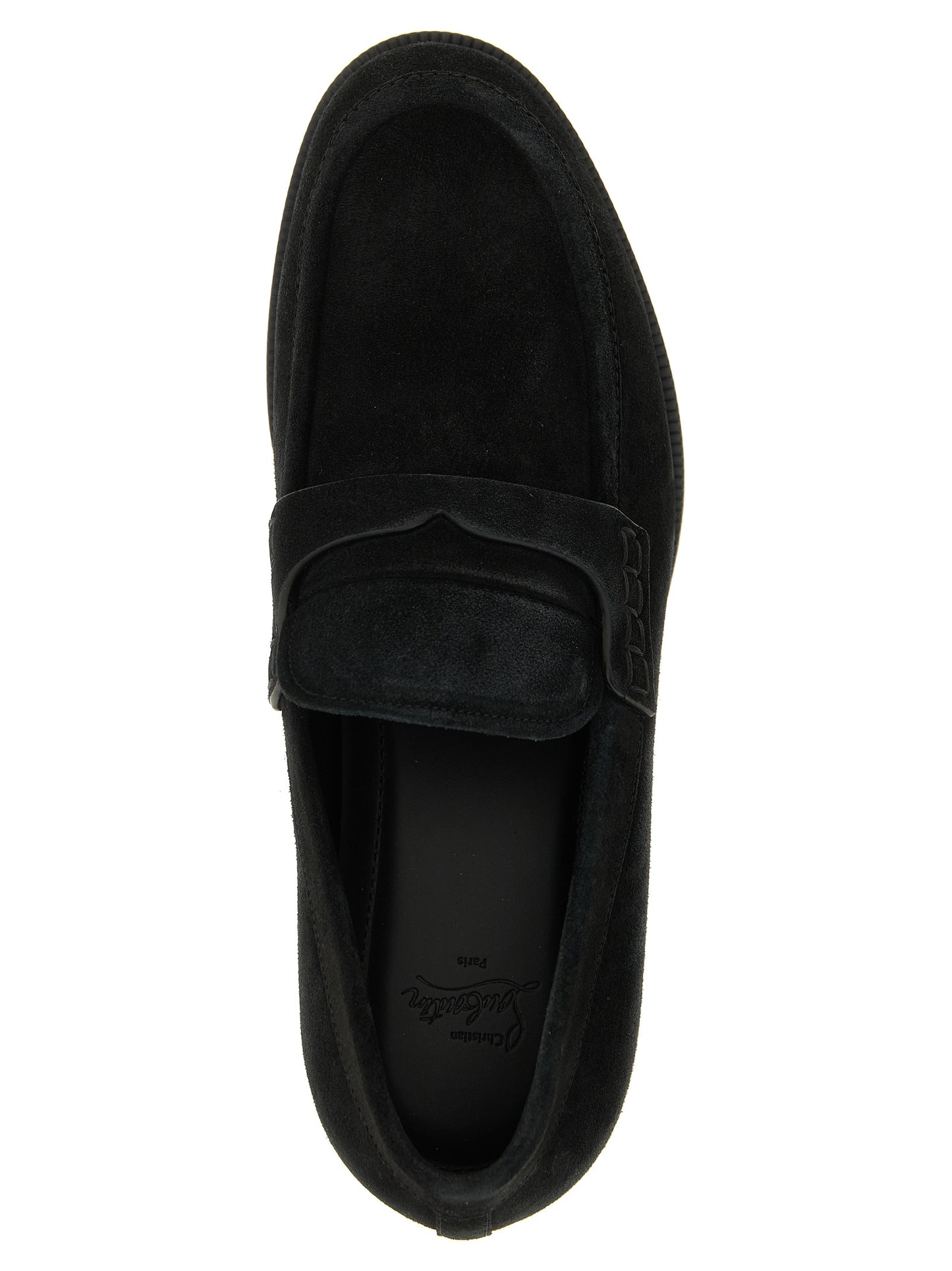 Black Calfskin Slip-On Loafers