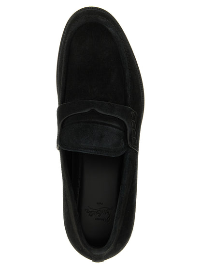 Black Calfskin Slip-On Loafers