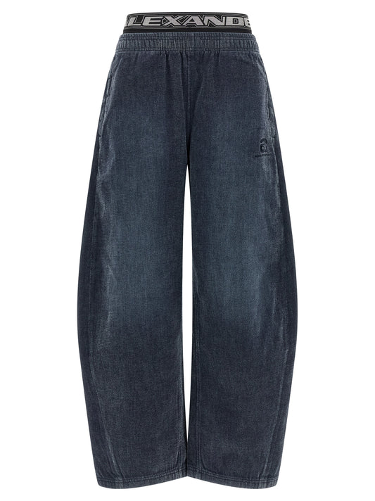 Black Cotton Casual Pants