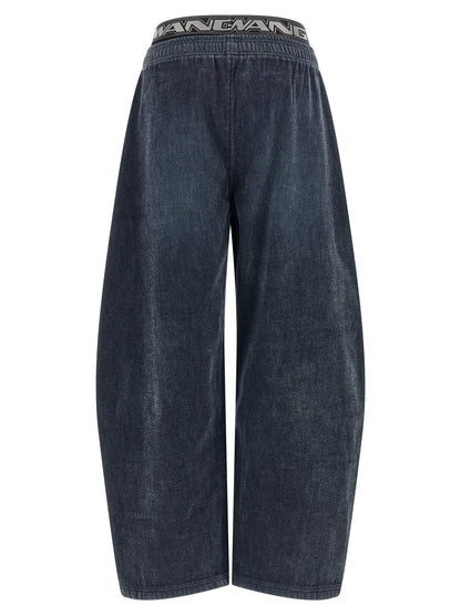 Black Cotton Casual Pants