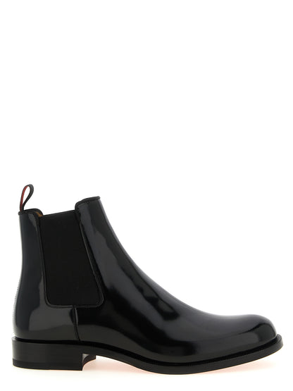 Black Calfskin Chelsea Boots