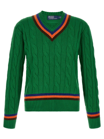 Bicolor Wool Cardigan