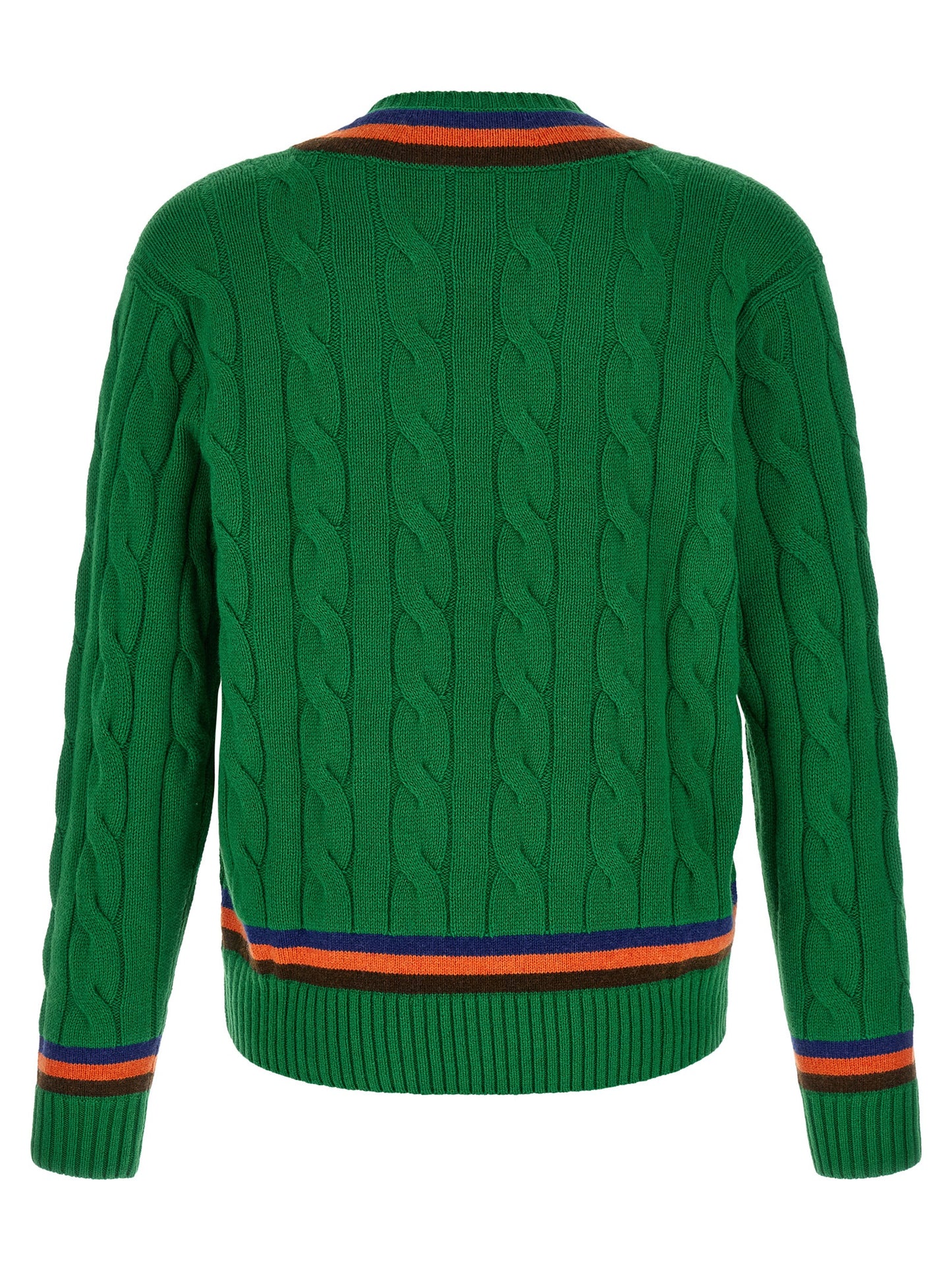 Bicolor Wool Cardigan