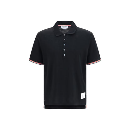 Black Cotton Polo Shirt