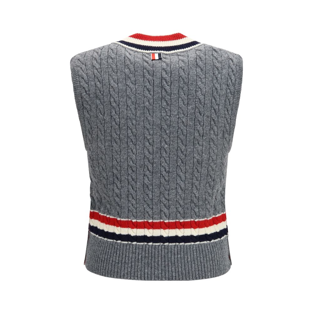 Gray Wool Oves Aries Sleeveles Sweater