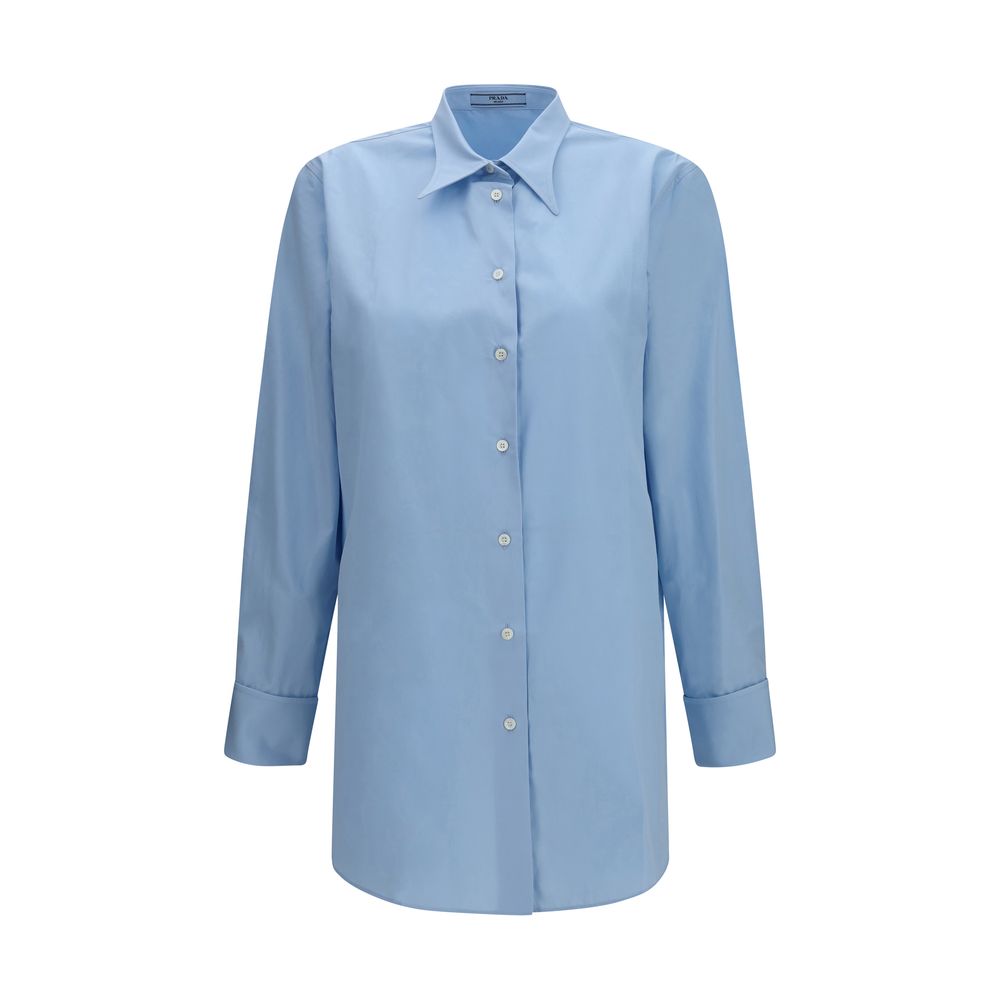 Blue Cotton Dress Shirt