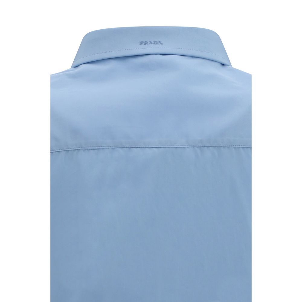 Blue Cotton Dress Shirt