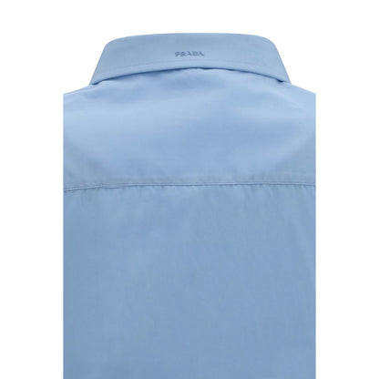 Blue Cotton Dress Shirt