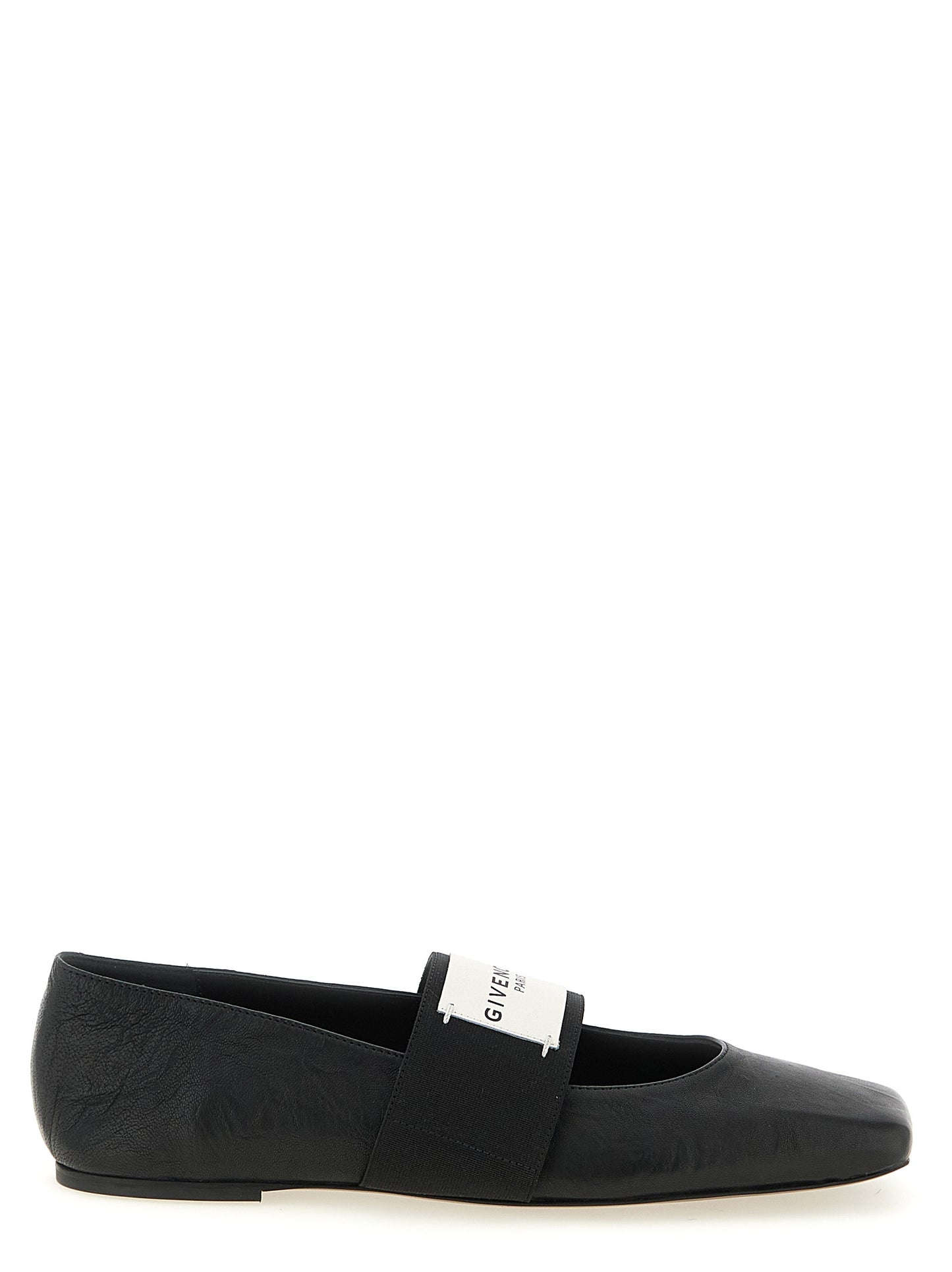 Black Lamb Leather Ballet Flats