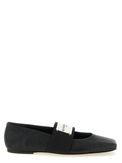 Black Lamb Leather Ballet Flats