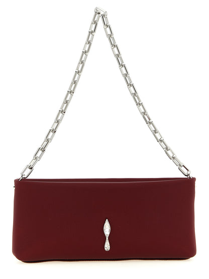 Bordeaux Elastane Clutch Bag