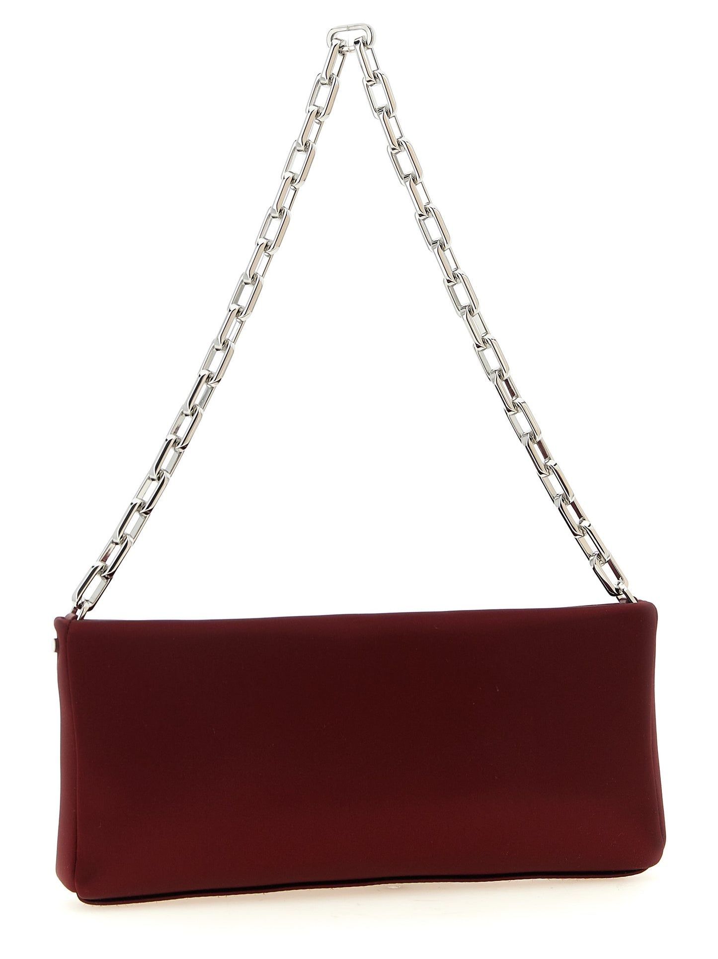 Bordeaux Elastane Clutch Bag