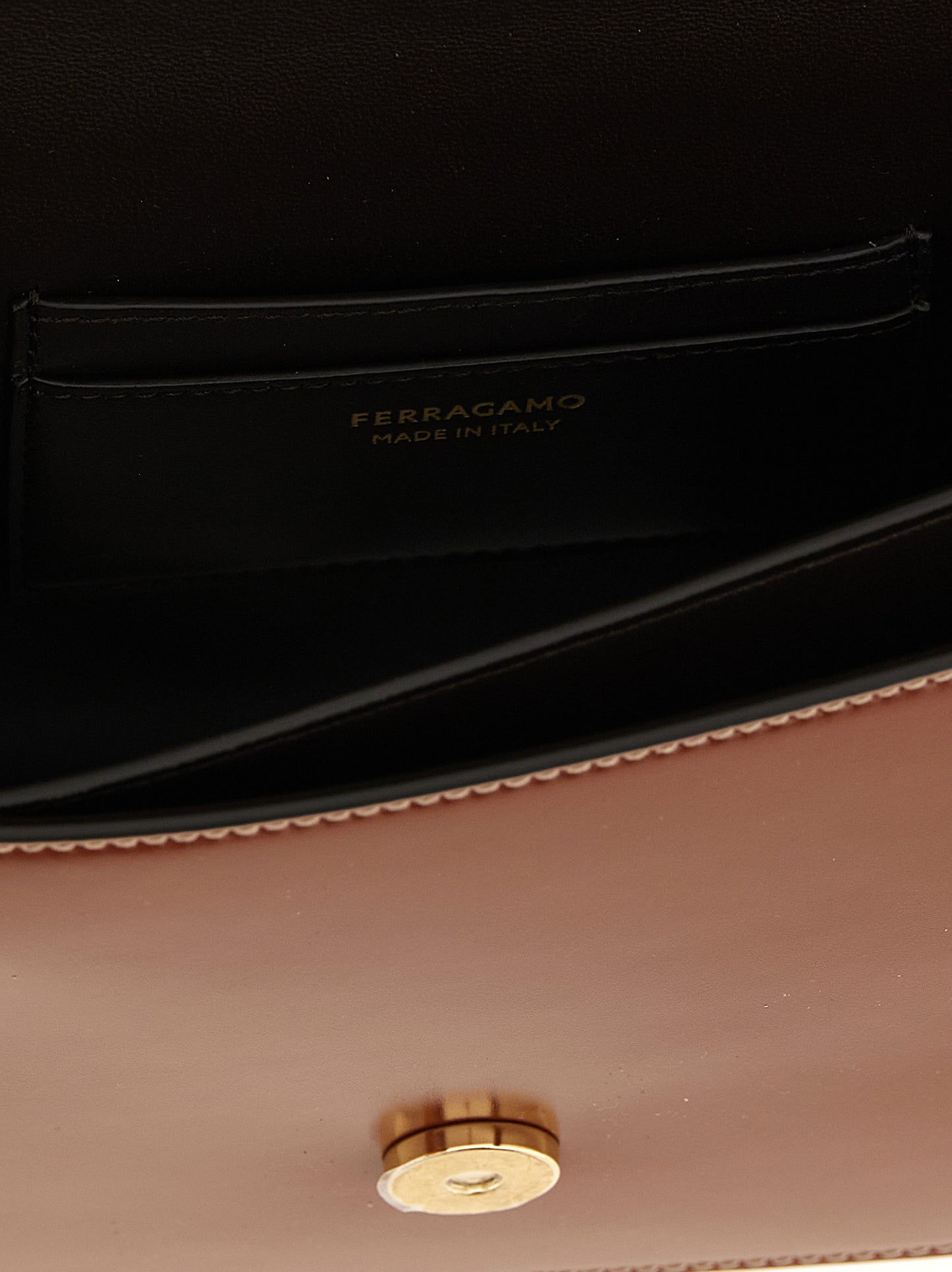 Brown Calfskin Crossbody Bag