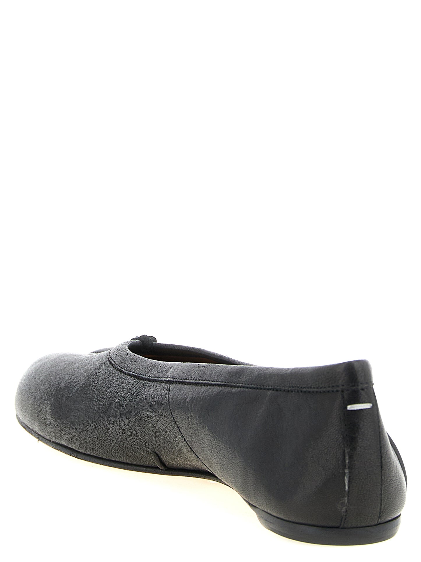 Black Lamb Leather Ballet Flats
