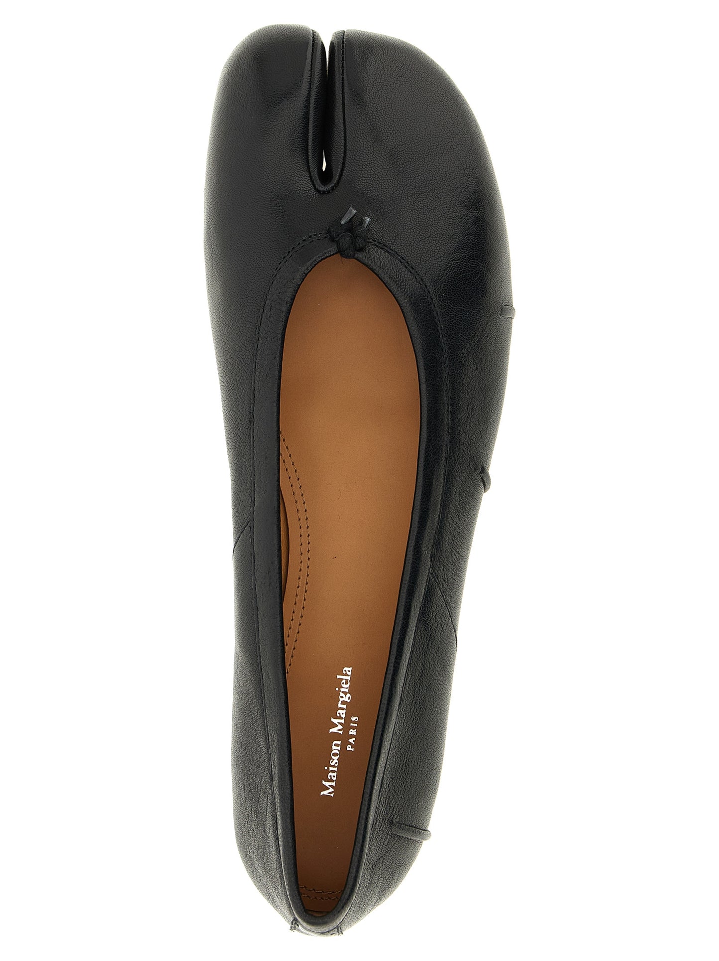 Black Lamb Leather Ballet Flats