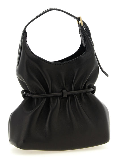Black Lamb Leather Handbag