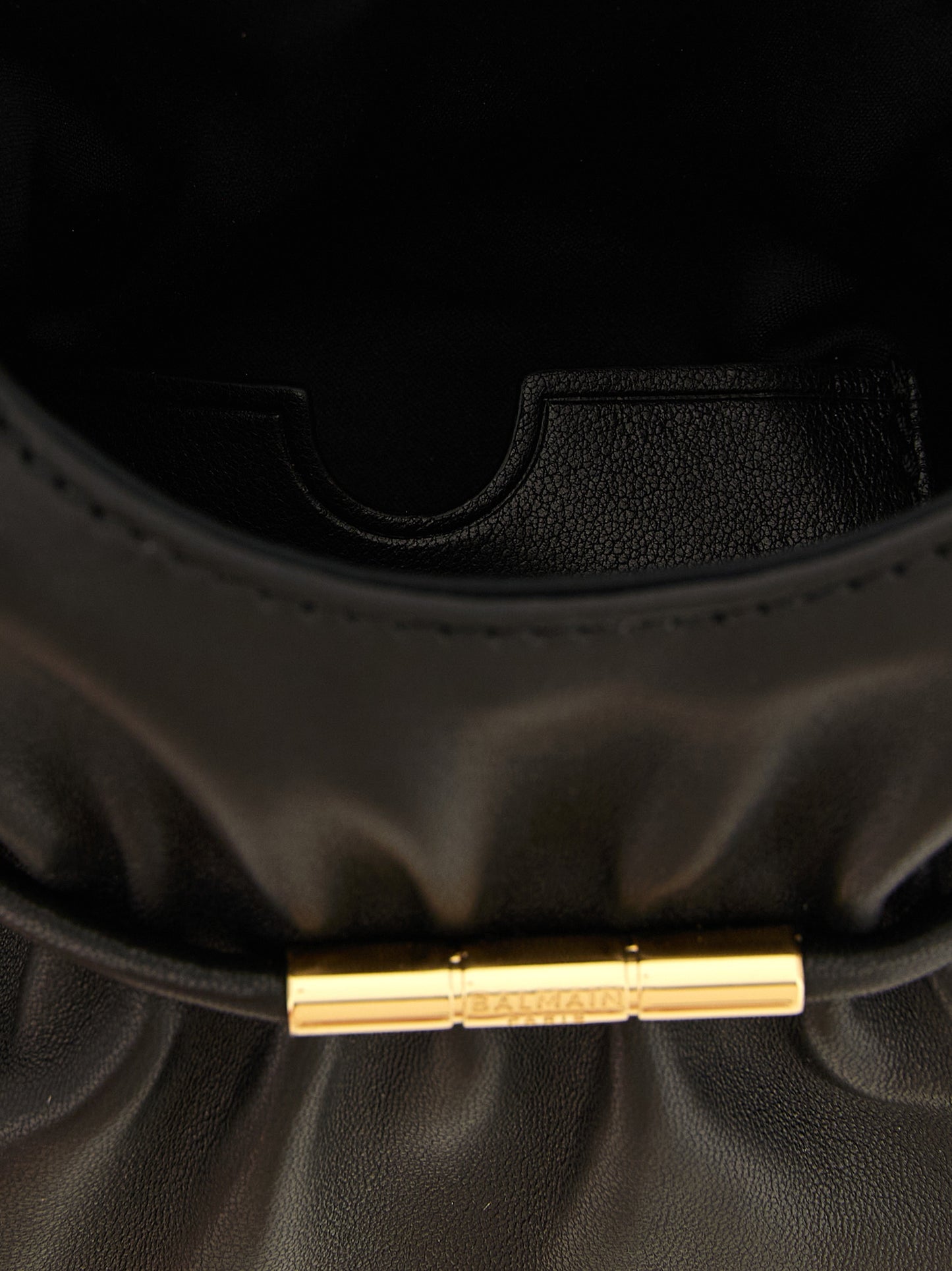 Black Lamb Leather Handbag
