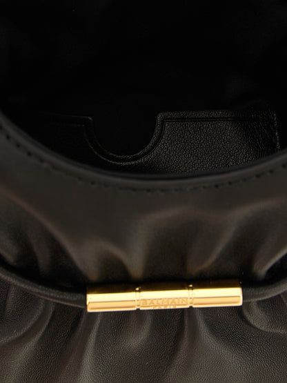Black Lamb Leather Handbag