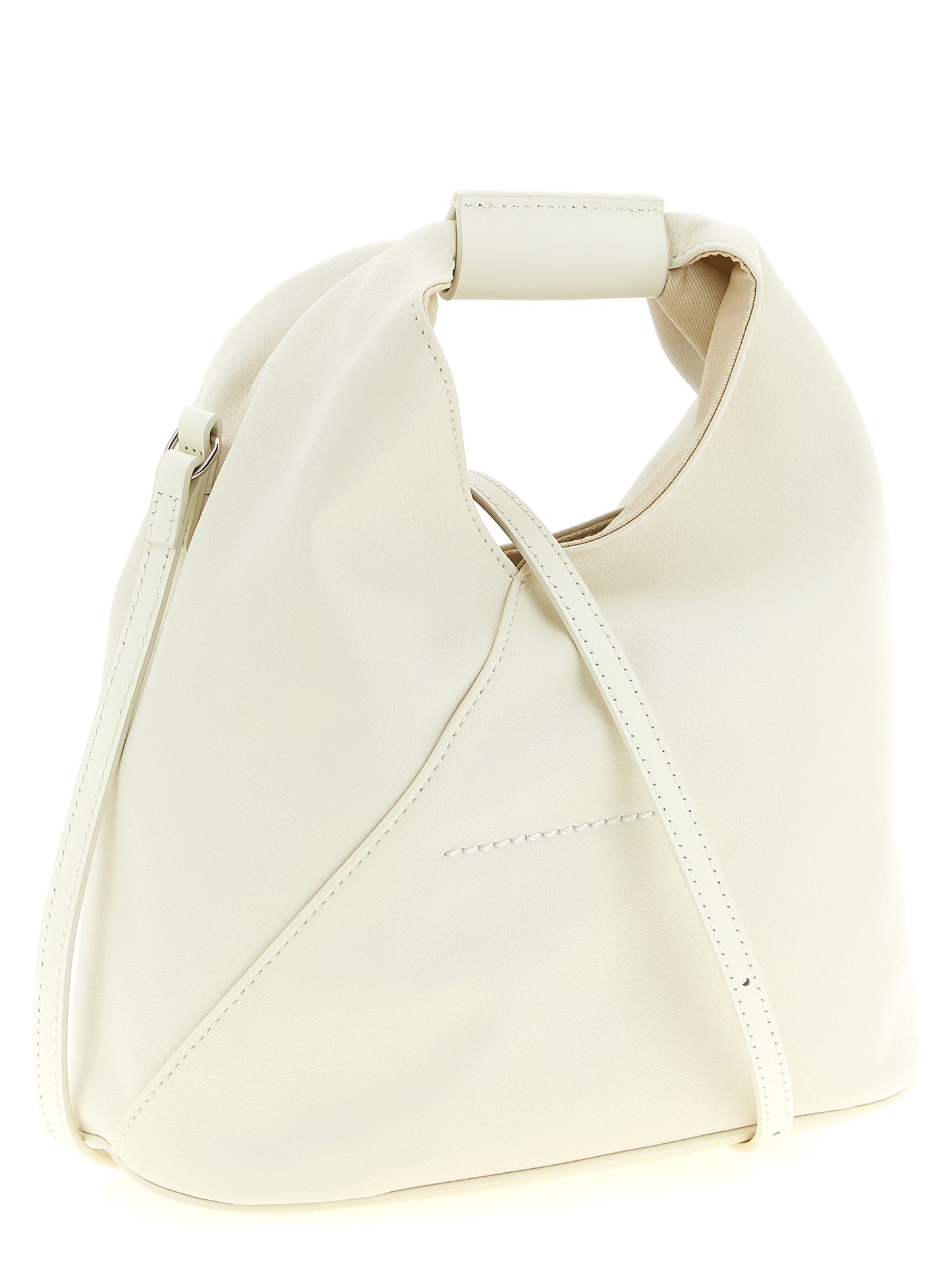 White Polyethylene Crossbody Bag