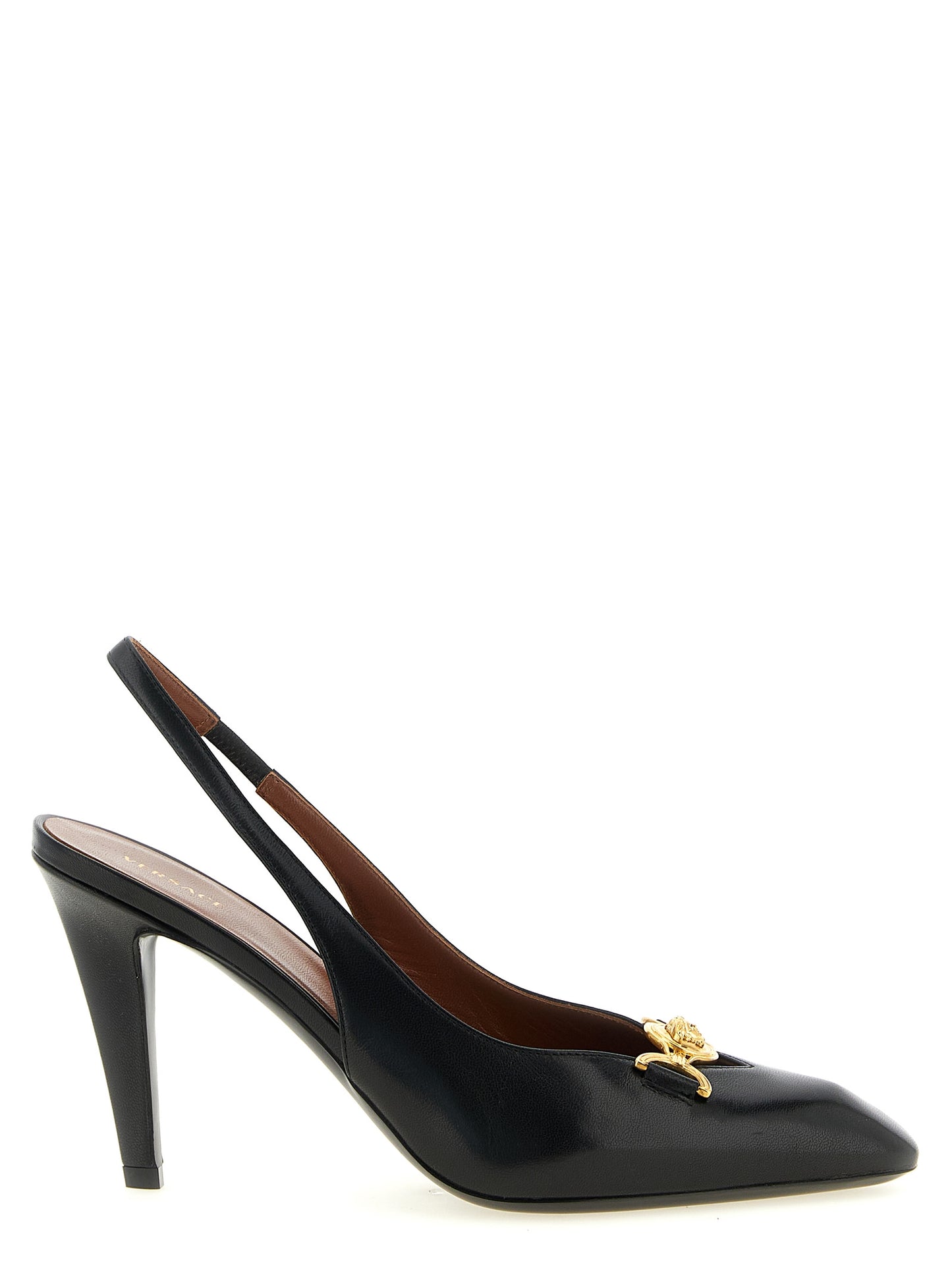 Black Lamb Leather High Heel Pumps