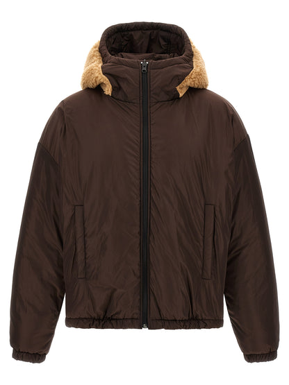 Brown Polyester Bomber