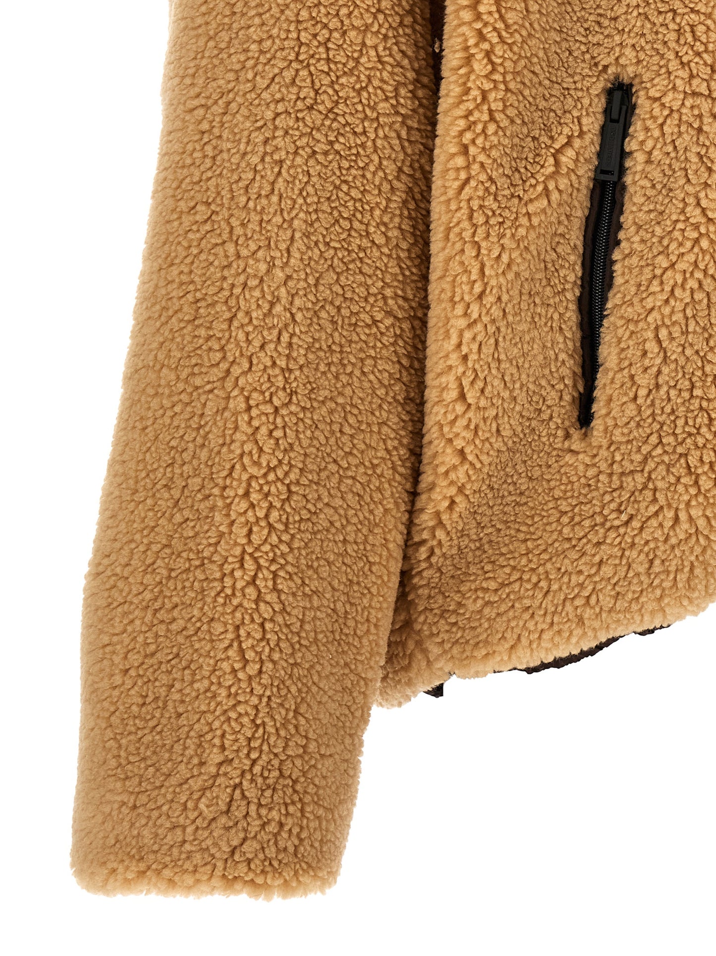 Brown Polyester Bomber