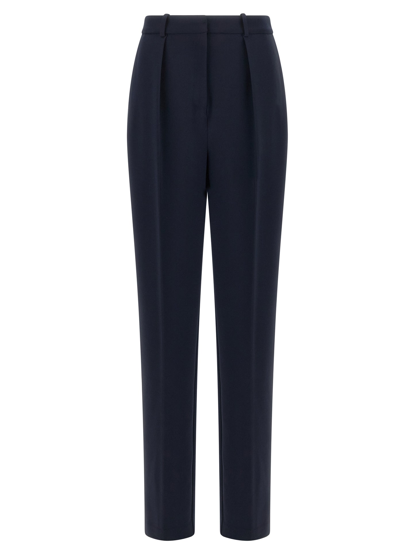 Blue Polyester Dress Pants