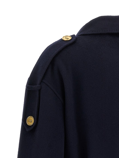 Blue Wool Coat