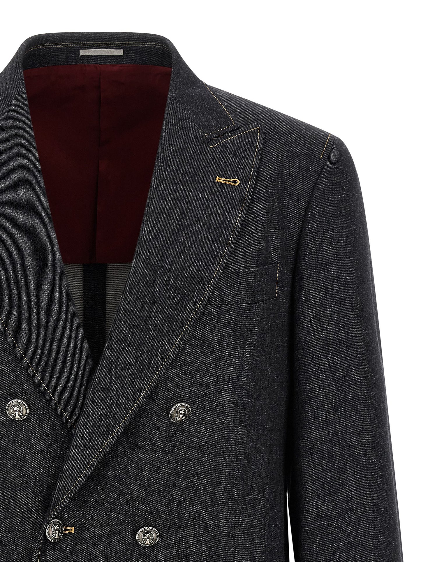 Blue Cotton Blazer