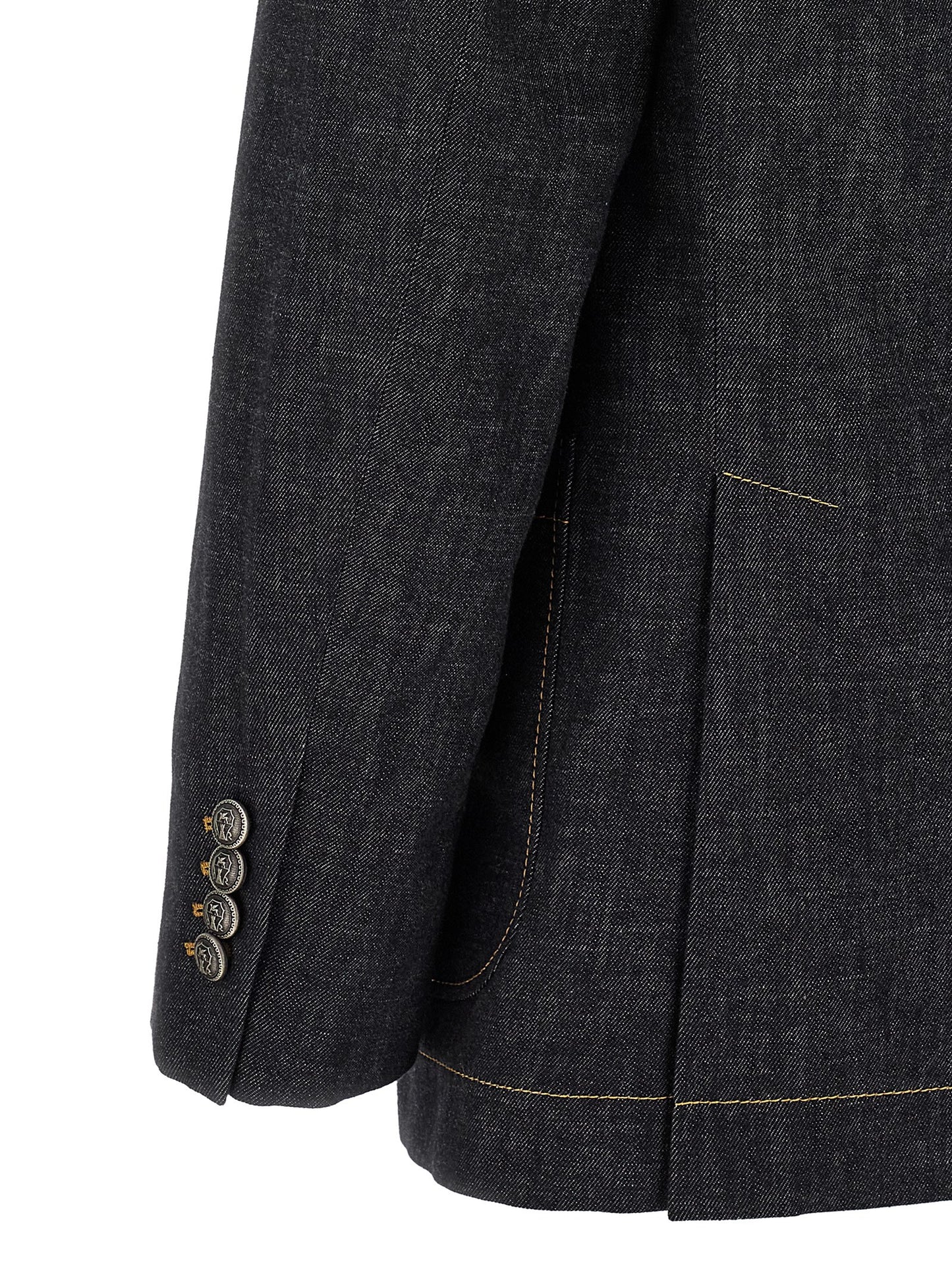 Blue Cotton Blazer