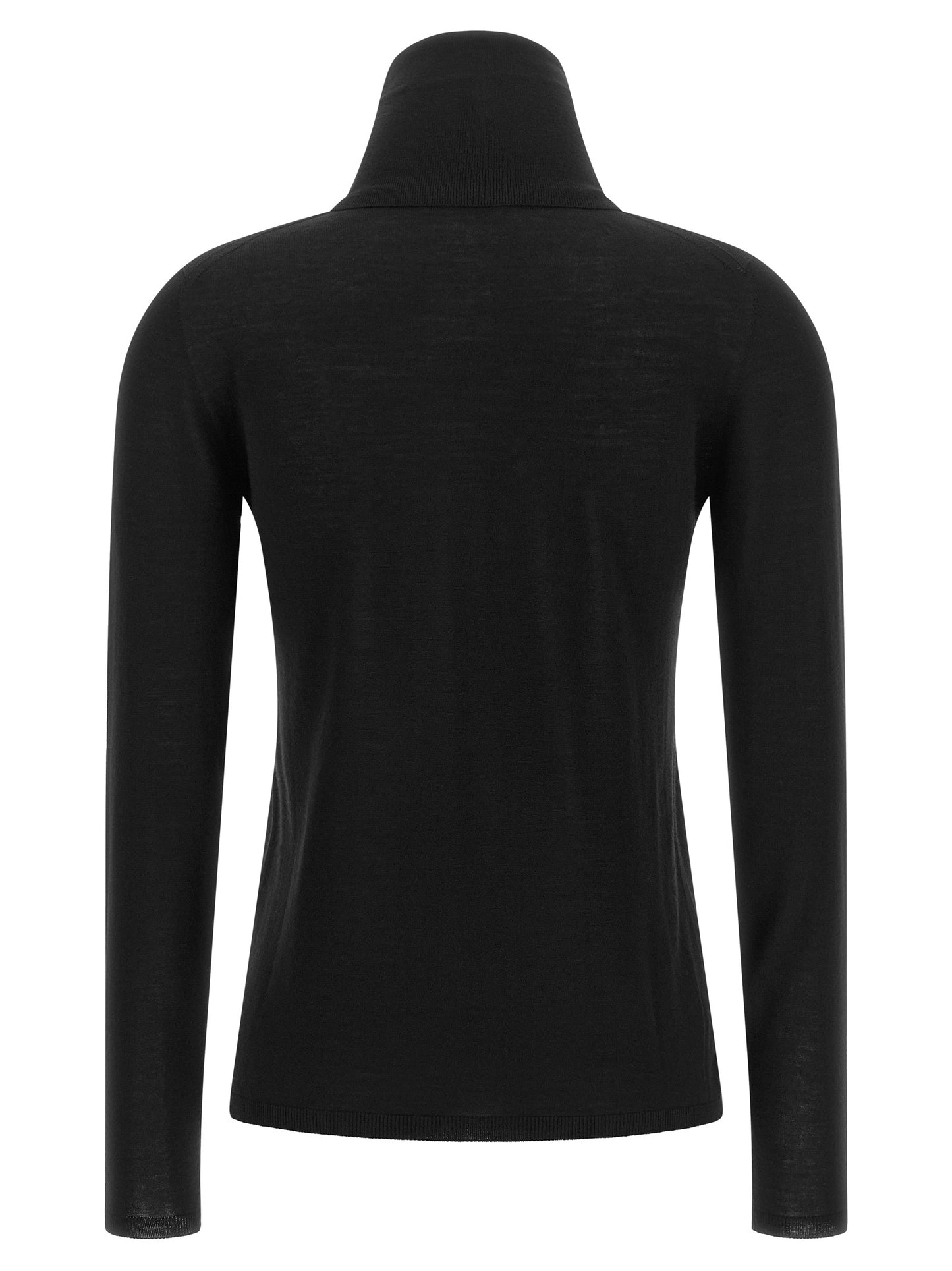 Black Virgin Wool Cardigan