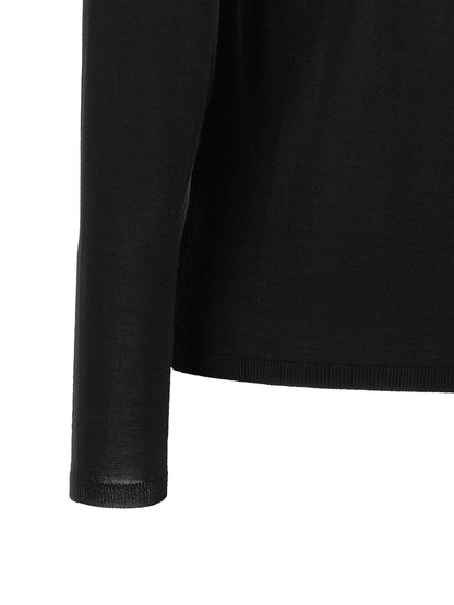 Black Virgin Wool Cardigan