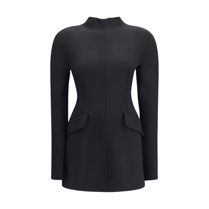 Black Polyamide Casual Dress