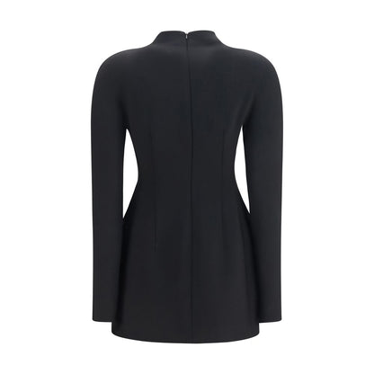 Black Polyamide Casual Dress