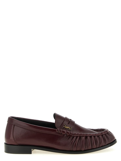 Bordeaux Calfskin Slip-On Loafers